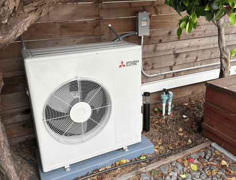 heat pump outdoors landscape